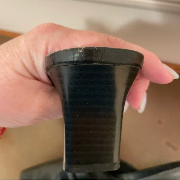 Life Stride black croc embossed buckle kitten heel size 10 - Picture 12 of 14